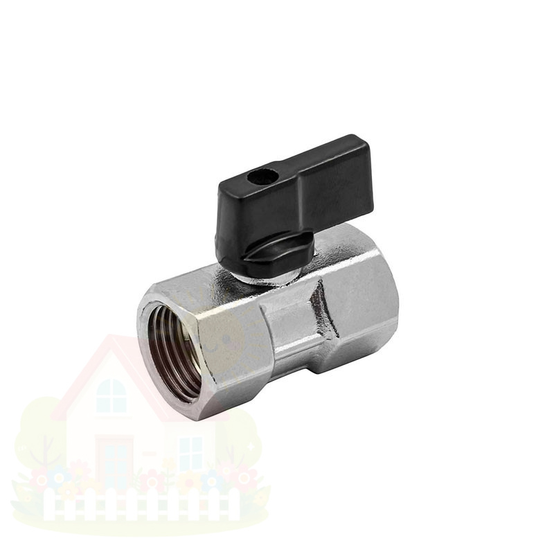 Купить Кран шаровой mini ELSEN прямой 1/4"x1/4" ВВ ручка-бабочка — фото товара в каталоге