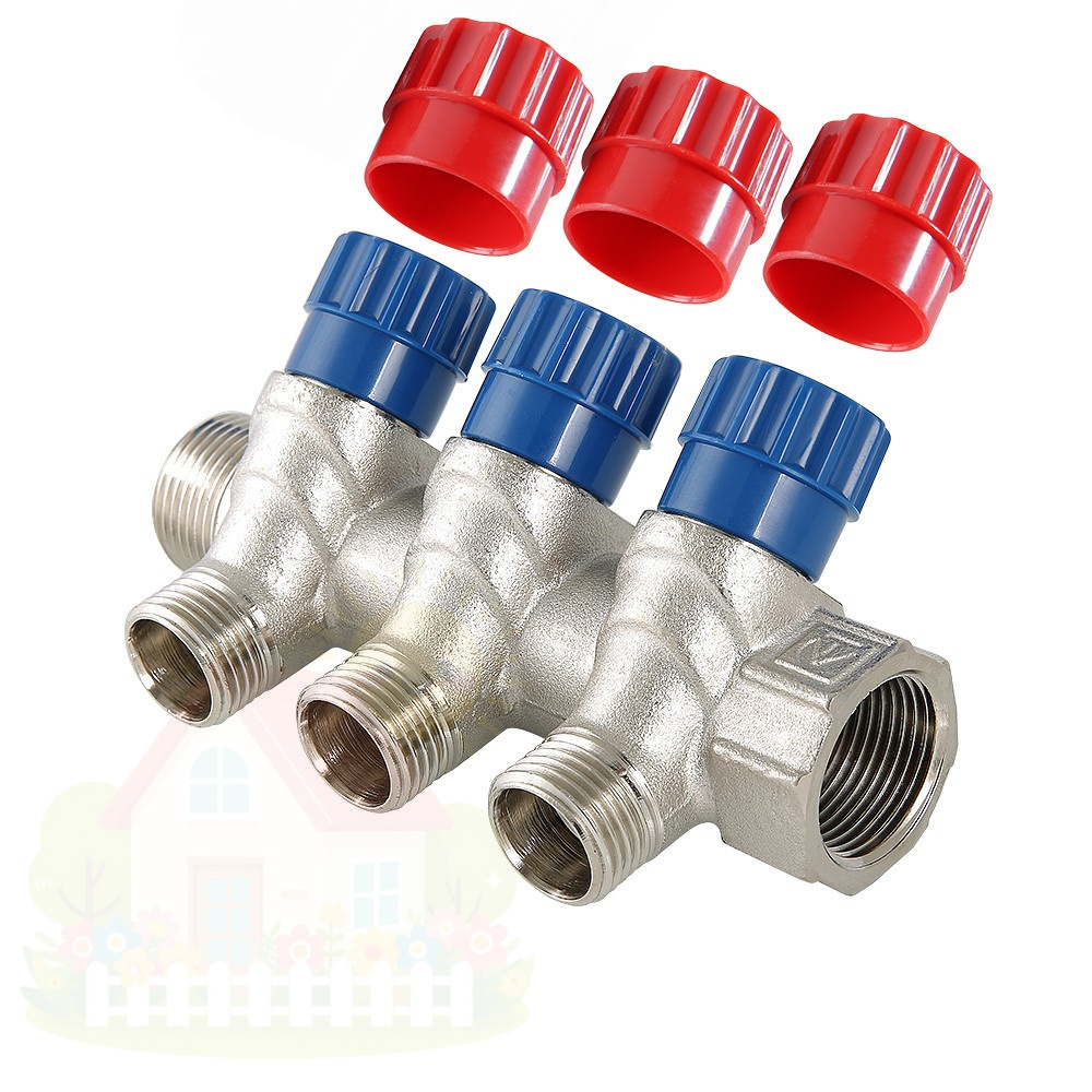 Купить Коллектор Valtec для воды евроконус 1/2"х 3/4" на 2 выхода арт.VTc.560.N.0502 — фото товара в каталоге