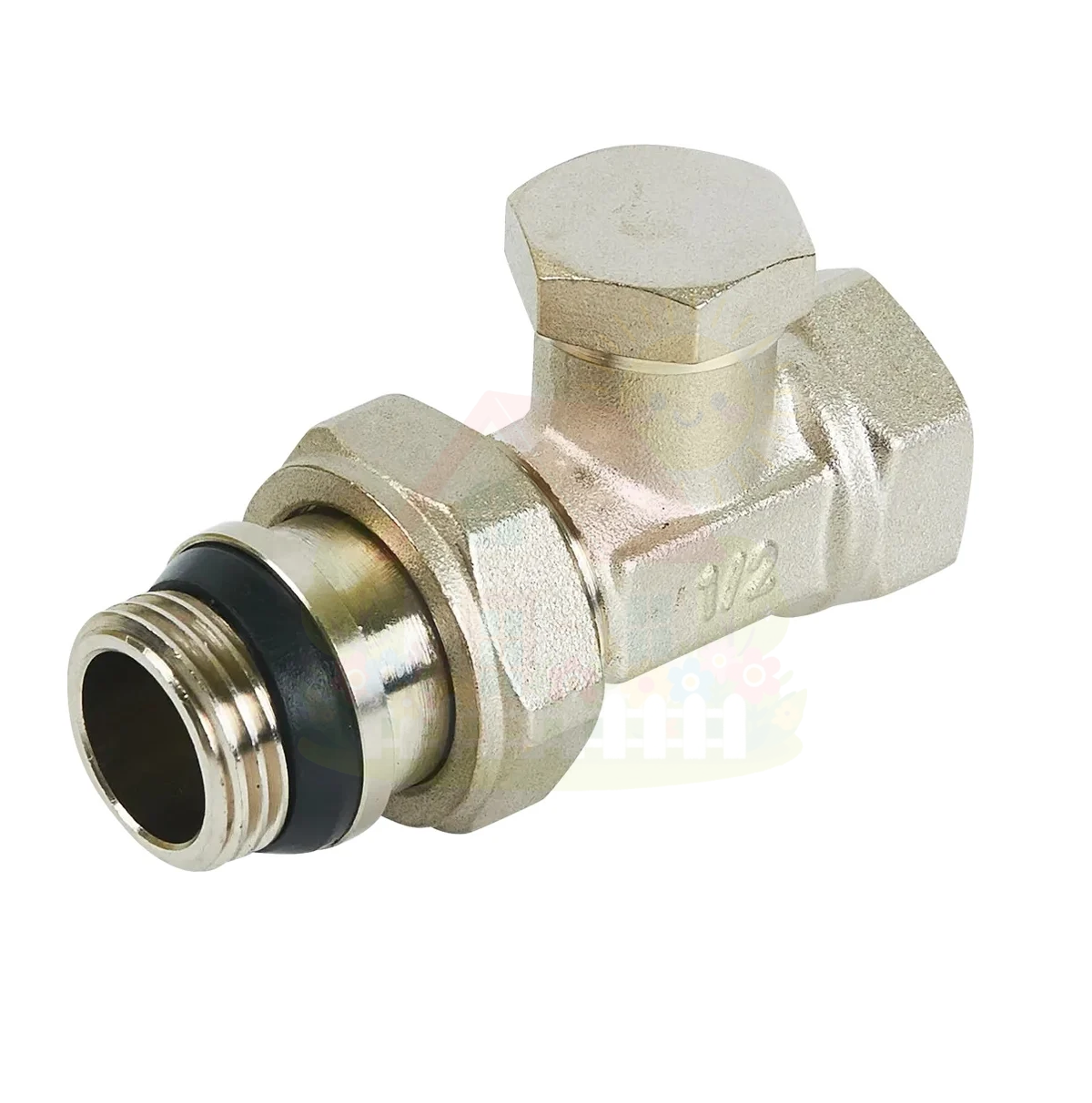 Инженерная сантехника Клапан радиаторный запорный прямой 1/2" Heizen SVD 547-15 — детальное фото