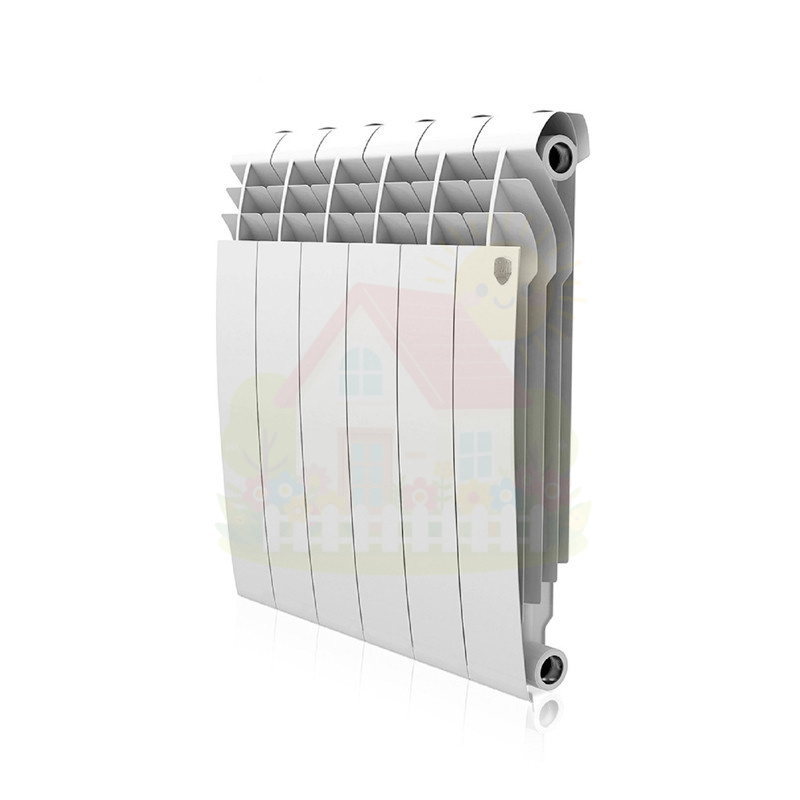 Инженерная сантехника Алюминиевый радиатор Royal Thermo Biliner Alum 500 (10 секций) Bianco Traffico — детальное фото