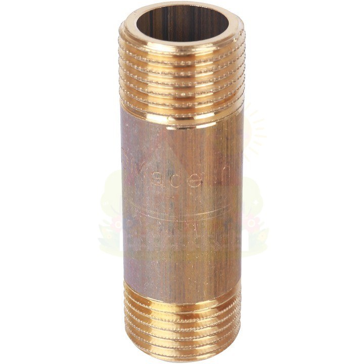 Инженерная сантехника Удлинитель латунный резьбовой Stout - 1/2" НР-НР длина 40 мм — детальное фото