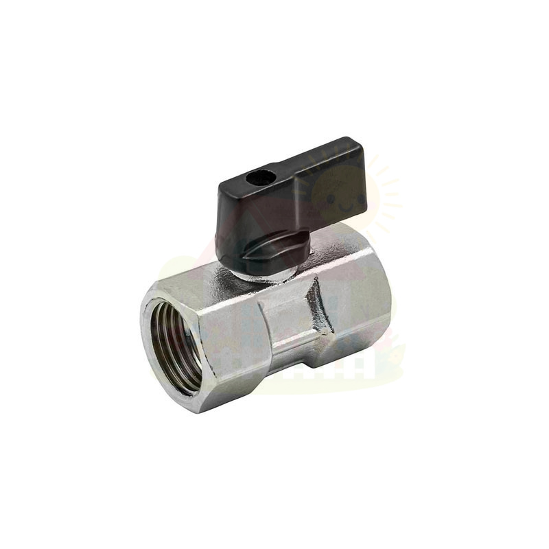 Инженерная сантехника Кран шаровой mini ELSEN прямой 1/2"x1/2" ВВ ручка-бабочка — детальное фото