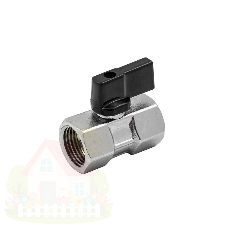 Купить Кран шаровой mini ELSEN прямой 1/2"x1/2" ВВ ручка-бабочка — фото товара в каталоге