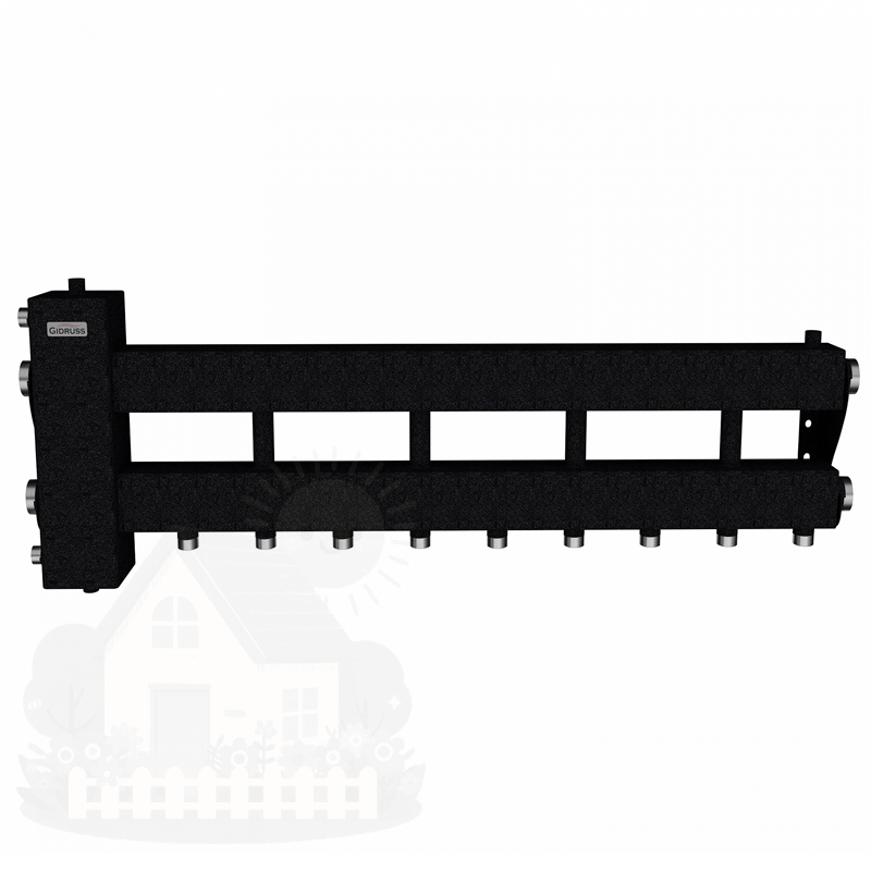 Купить Коллектор Gidruss BM-150-5D до 150 кВт 1 1/2" 5 контуров — фото товара в каталоге