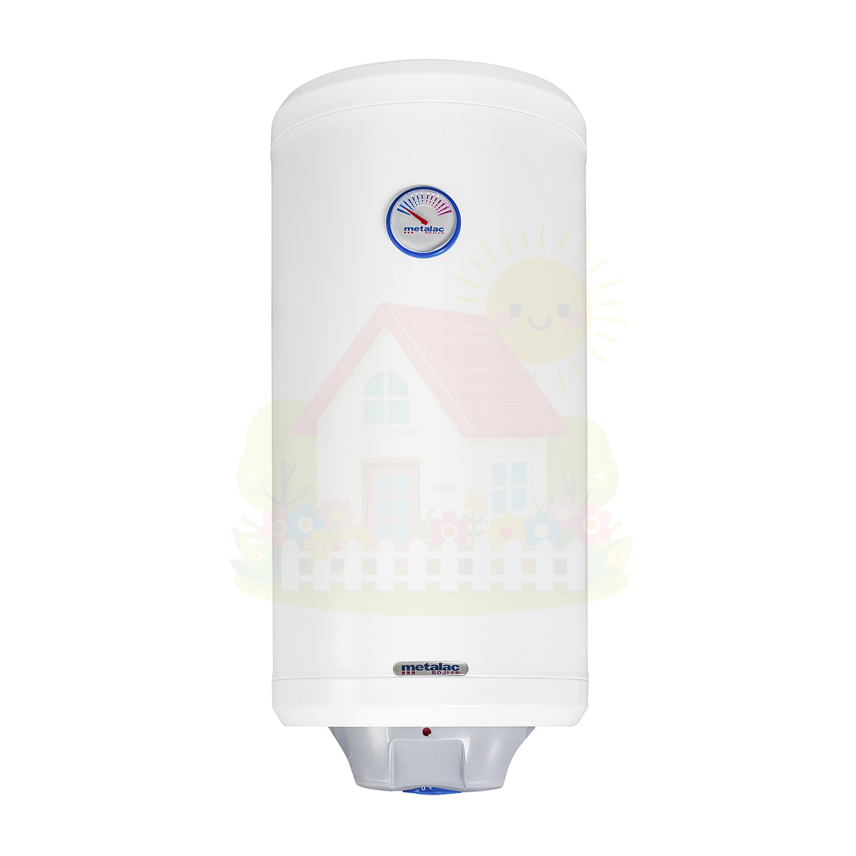 Инженерная сантехника Электрический водонагреватель Metalac Heat Leader MB 50 INOX Slim R — детальное фото