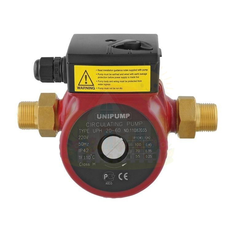 Инженерная сантехника Циркуляционный насос  ГВС UNIPUMP UPH 20-60 130 — детальное фото