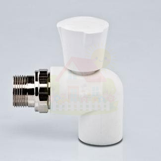 Инженерная сантехника Кран шаровой для радиаторов угловой Tebo D 20 х 1/2" — детальное фото