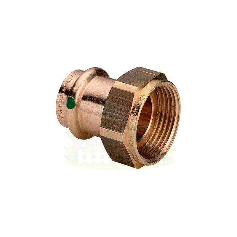 Инженерная сантехника Переходник бронзовый Viega Sanpress SC-Contur 12x3/4" с НГ гайкой (арт.293611) — детальное фото