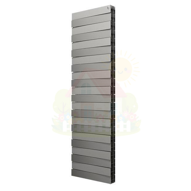 Инженерная сантехника Биметаллический радиатор Royal Thermo PianoForte Tower 500 Silver Satin (18 секций) — детальное фото