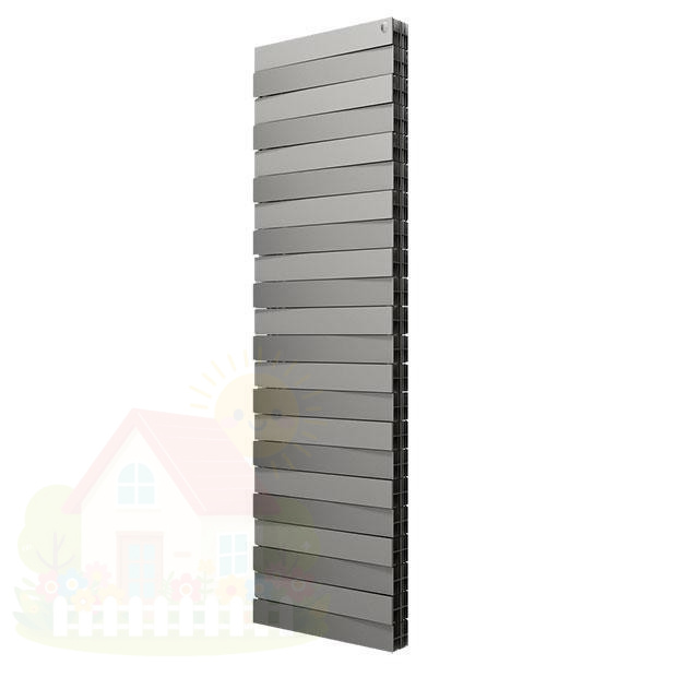 Купить Биметаллический радиатор Royal Thermo PianoForte Tower 500 Silver Satin (18 секций) — фото товара в каталоге
