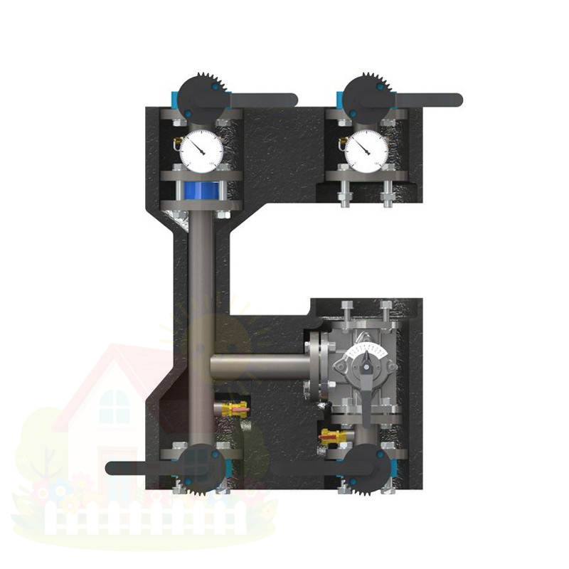 Купить Насосная группа фланцевая Elsen DN 40 Powerbox 33 без насоса, без смесителя, прямая — фото товара в каталоге