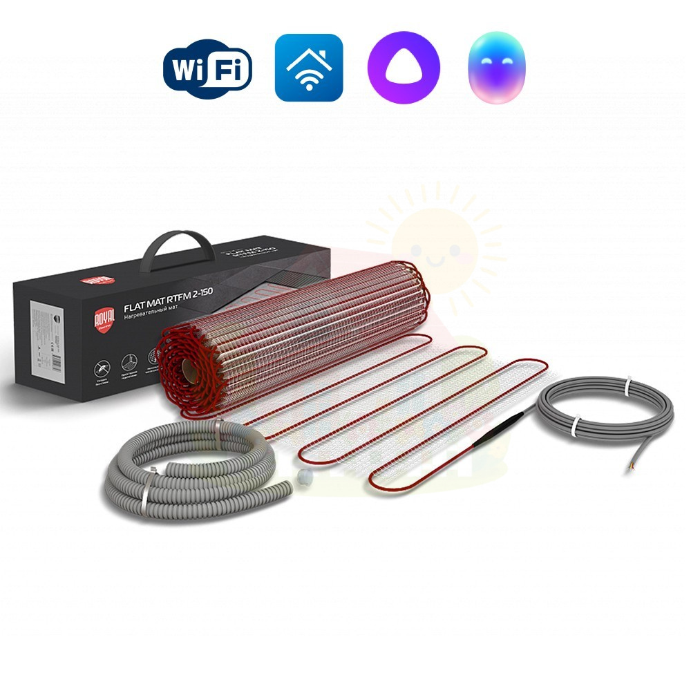 Инженерная сантехника Комплект теплого пола Royal Thermo FlatMat RTFM 4 м² — детальное фото