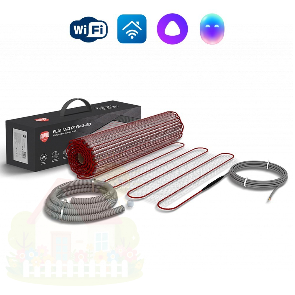 Купить Комплект теплого пола Royal Thermo FlatMat RTFM 0.5 м² — фото товара в каталоге