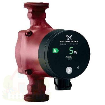 Купить Насос циркуляционный GRUNDFOS ALPHA2 25-40 N 180 — фото товара в каталоге