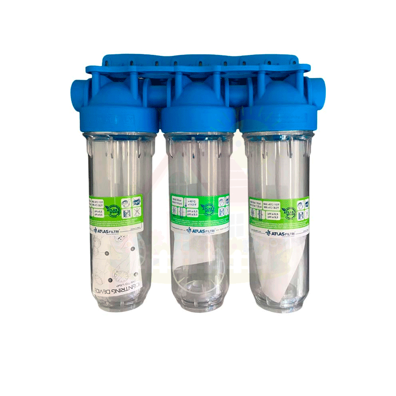 Инженерная сантехника Колба для фильтра Atlas Filtri DP 10 TRIO 1/2" OT TS арт.ZA3300680 — детальное фото