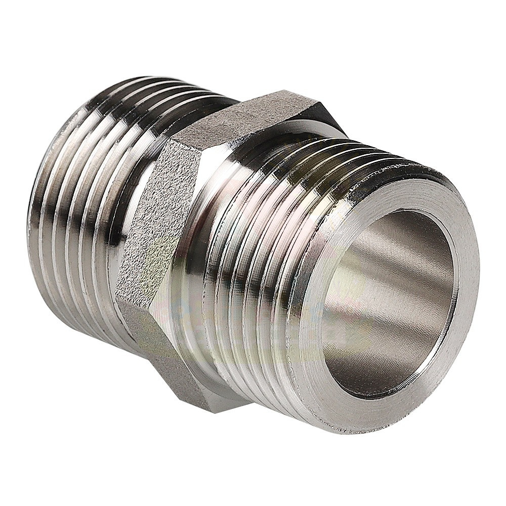 Инженерная сантехника Ниппель Valtec прямой VT.INOX-PRESS 3/4" x 3/4" НР/НР из нержавейки (арт.VTi.582.I.0505) — детальное фото