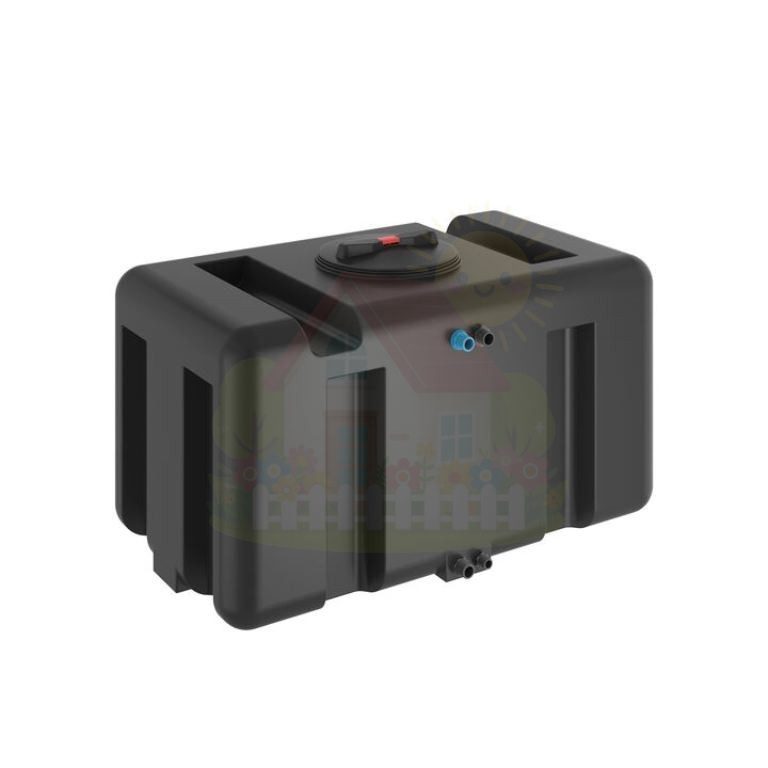 Инженерная сантехника Бак для воды прямоугольный ATQ 500 черныйAquatech без поплавка — детальное фото
