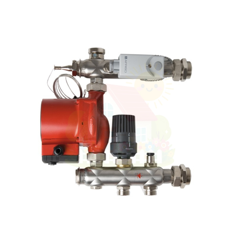 Инженерная сантехника Группа автономной циркуляции Hansa MIX FBR-M2-6 OEM насос GTO 2-12 контуров — детальное фото