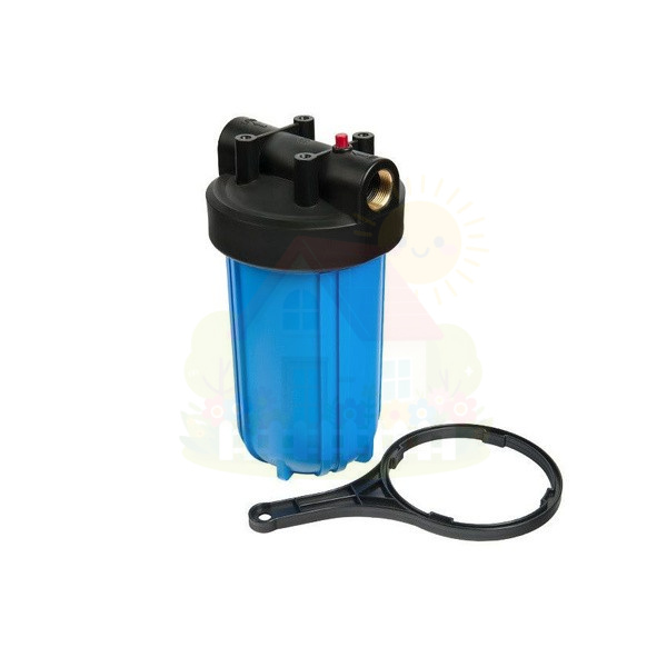 Инженерная сантехника Колба UNIPUMP Big Blue 10” CFC-10BB02 (без картриджа) — детальное фото