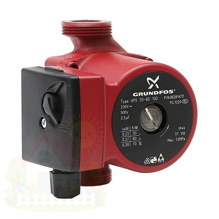 Купить Насос циркуляционный GRUNDFOS UPS 20-60 130 — фото товара в каталоге