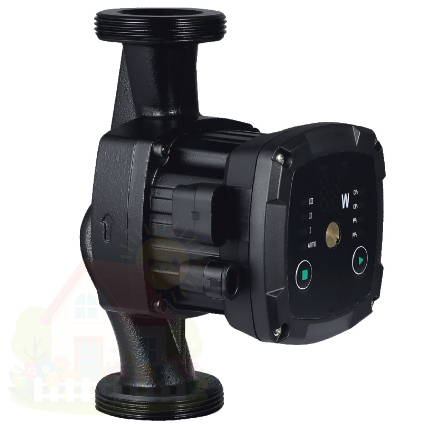 Купить Частотный циркуляционный насос ROMMER PROFI EVO 25/65-180 с ШИМ, без гаек — фото товара в каталоге