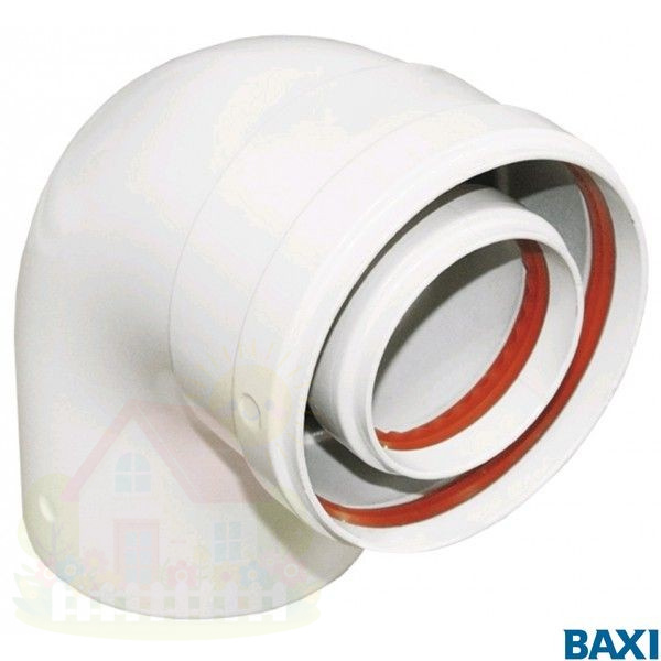 Купить Коаксиальный отвод Baxi полипропиленовый 87 60/100 мм, HT (KHG71405971-) — фото товара в каталоге