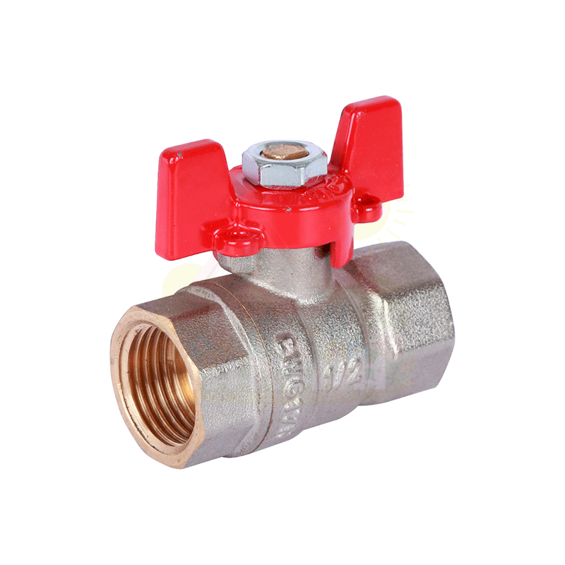 Инженерная сантехника Кран шаровой Rommer 1 1/4" ВН/ВН ручка-бабочка — детальное фото