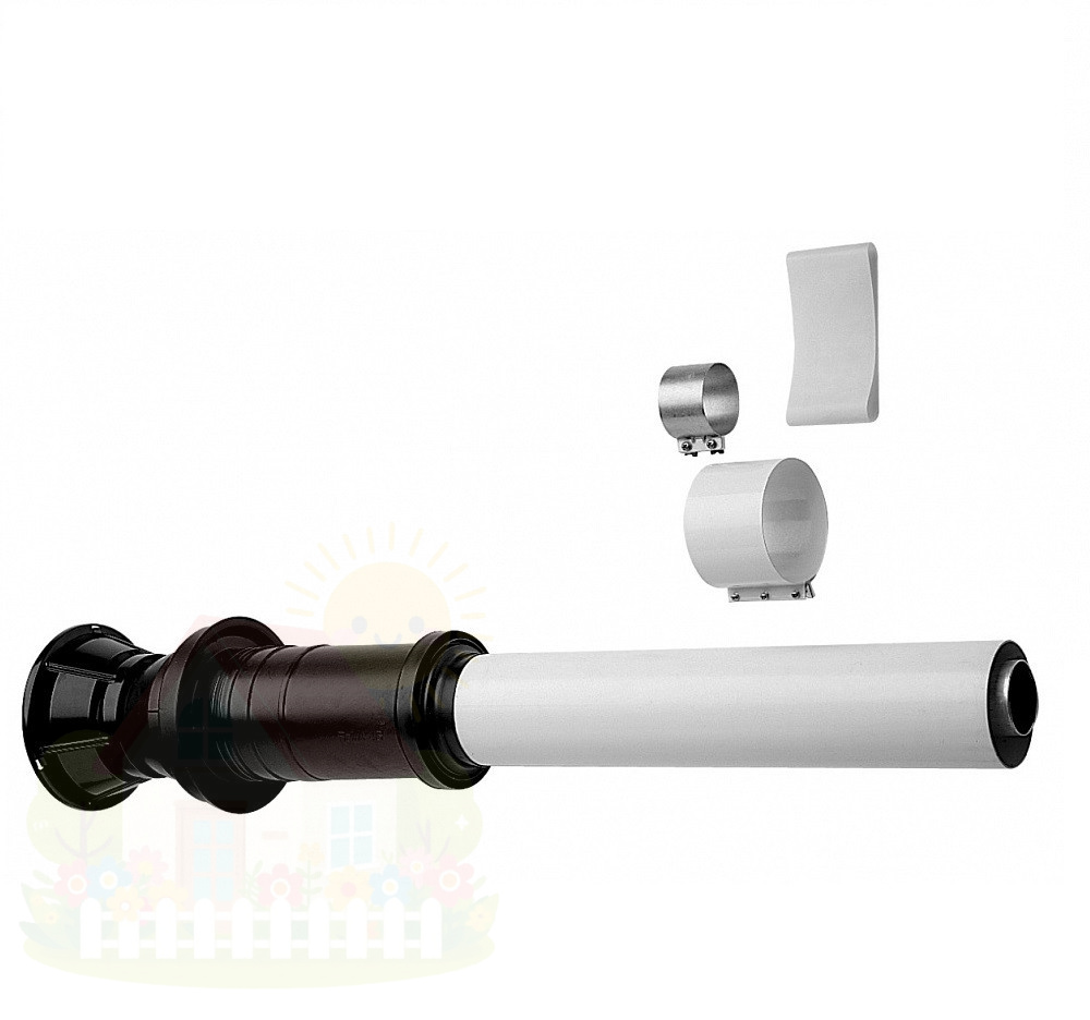 Купить Вертикальный наконечник Baxi для коакс. трубы диам. 60/100 мм, длина 1000 мм(арт. KHG71403641) — фото товара в каталоге