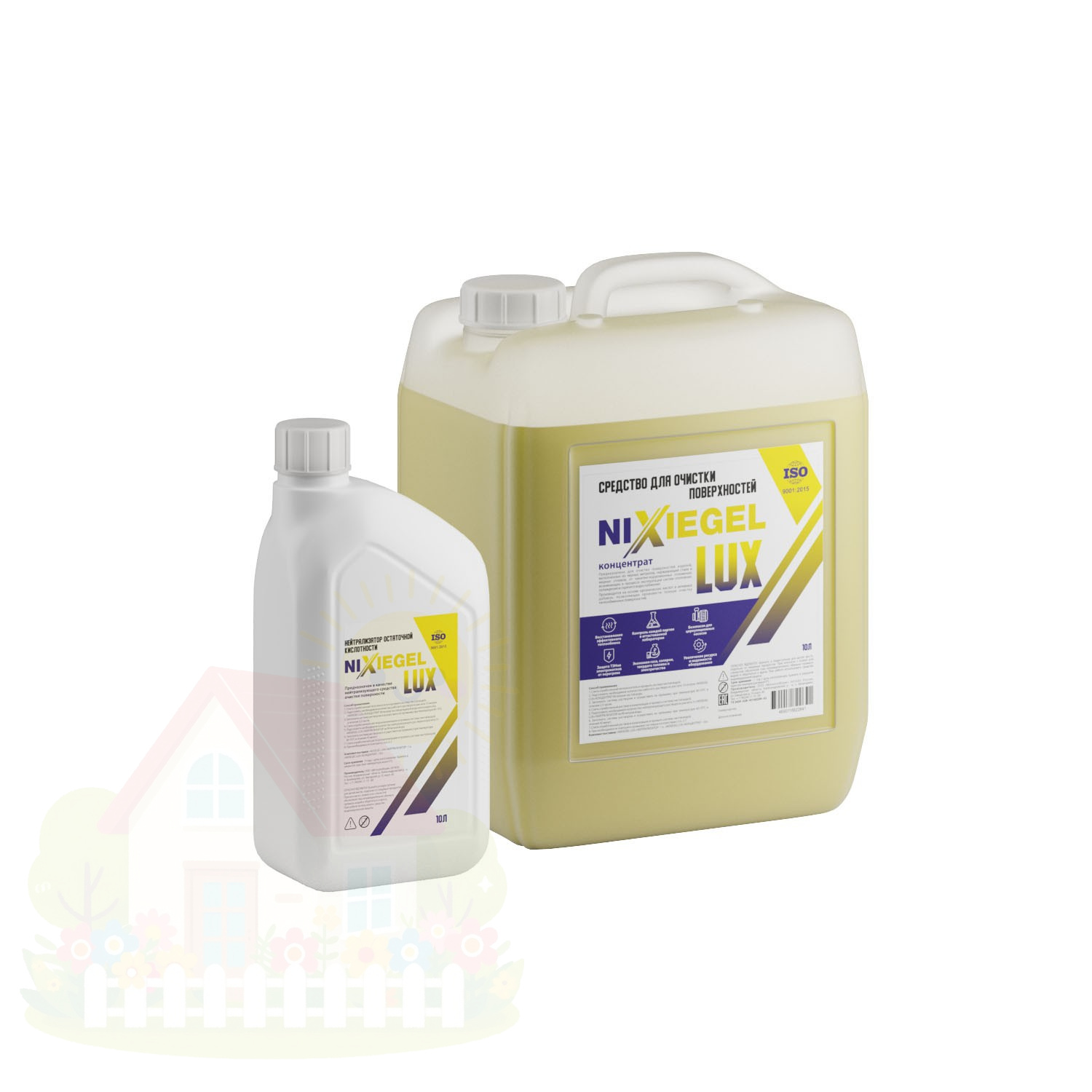 Купить Средство для очистки систем водоснабжения и отопления NIXIEGEL-LUX 10кг+1 кг нейтрализатор — фото товара в каталоге
