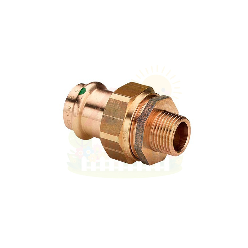 Инженерная сантехника Разъёмное соединение бронза Viega Sanpress SC-Contur 12x1/2" НР (арт.291389) — детальное фото