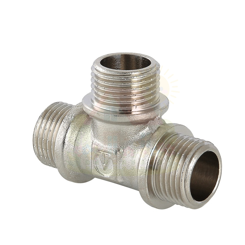 Инженерная сантехника Тройник равнопроходной Valtec с НР резьбой 3/4" мм арт.VTr.131.N.0005 — детальное фото