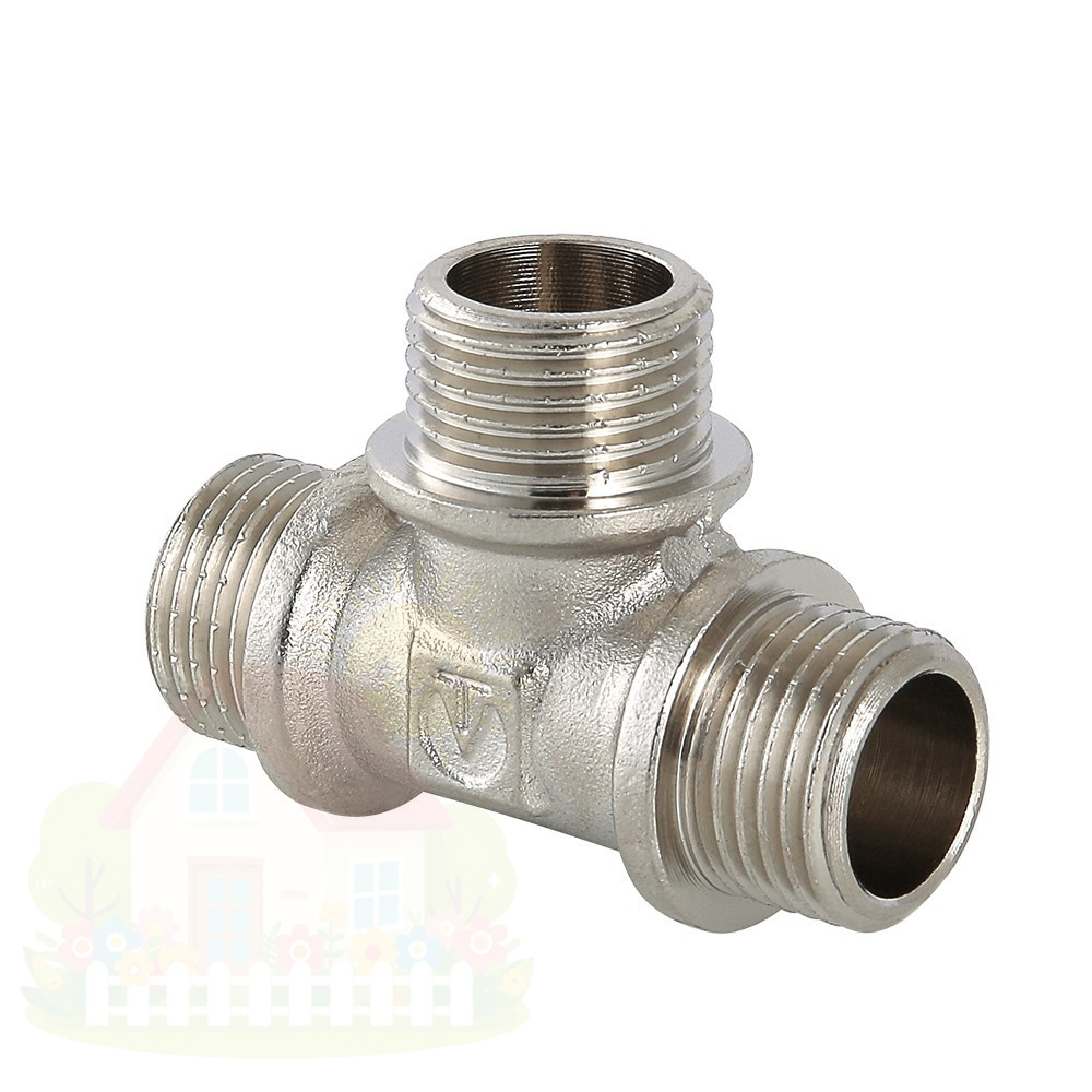 Купить Тройник равнопроходной Valtec с НР резьбой 3/4" мм арт.VTr.131.N.0005 — фото товара в каталоге