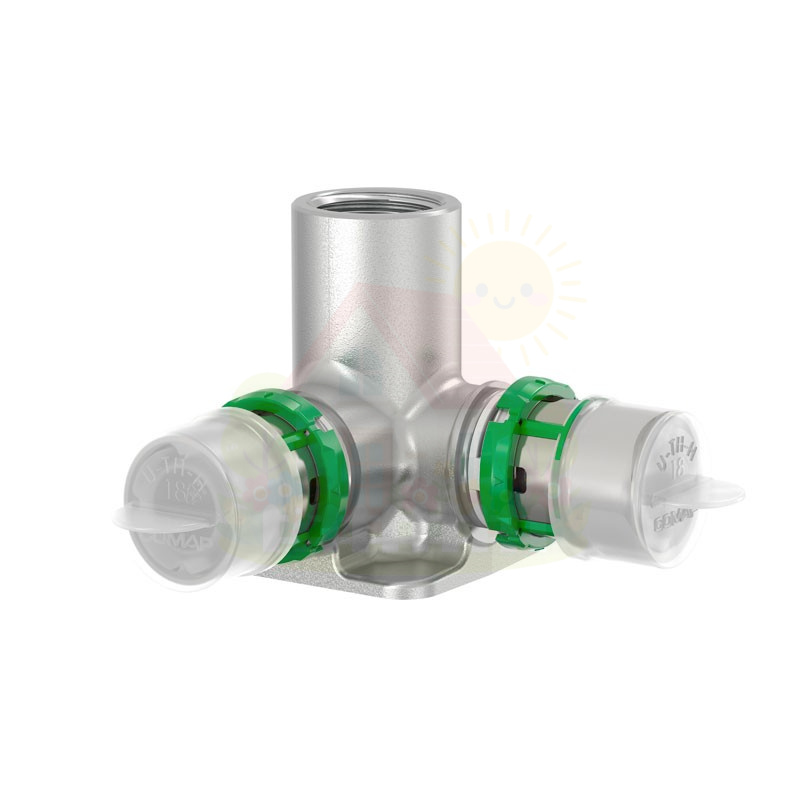 Инженерная сантехника Пресс водорозетка двойная COMAP 16х1/2" мм — детальное фото