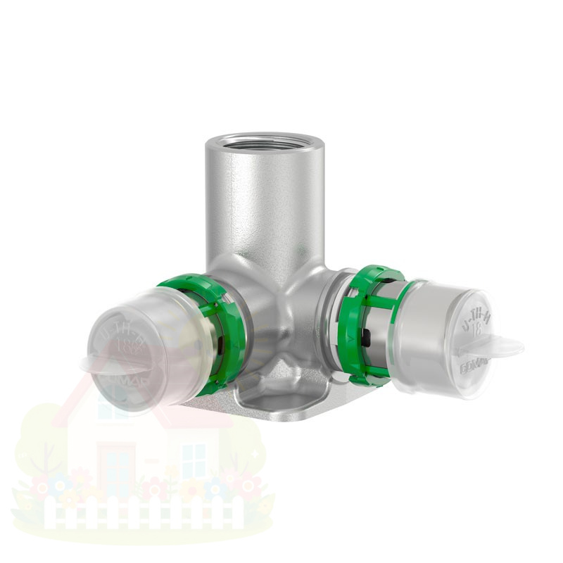 Купить Пресс водорозетка двойная COMAP 16х1/2" мм — фото товара в каталоге