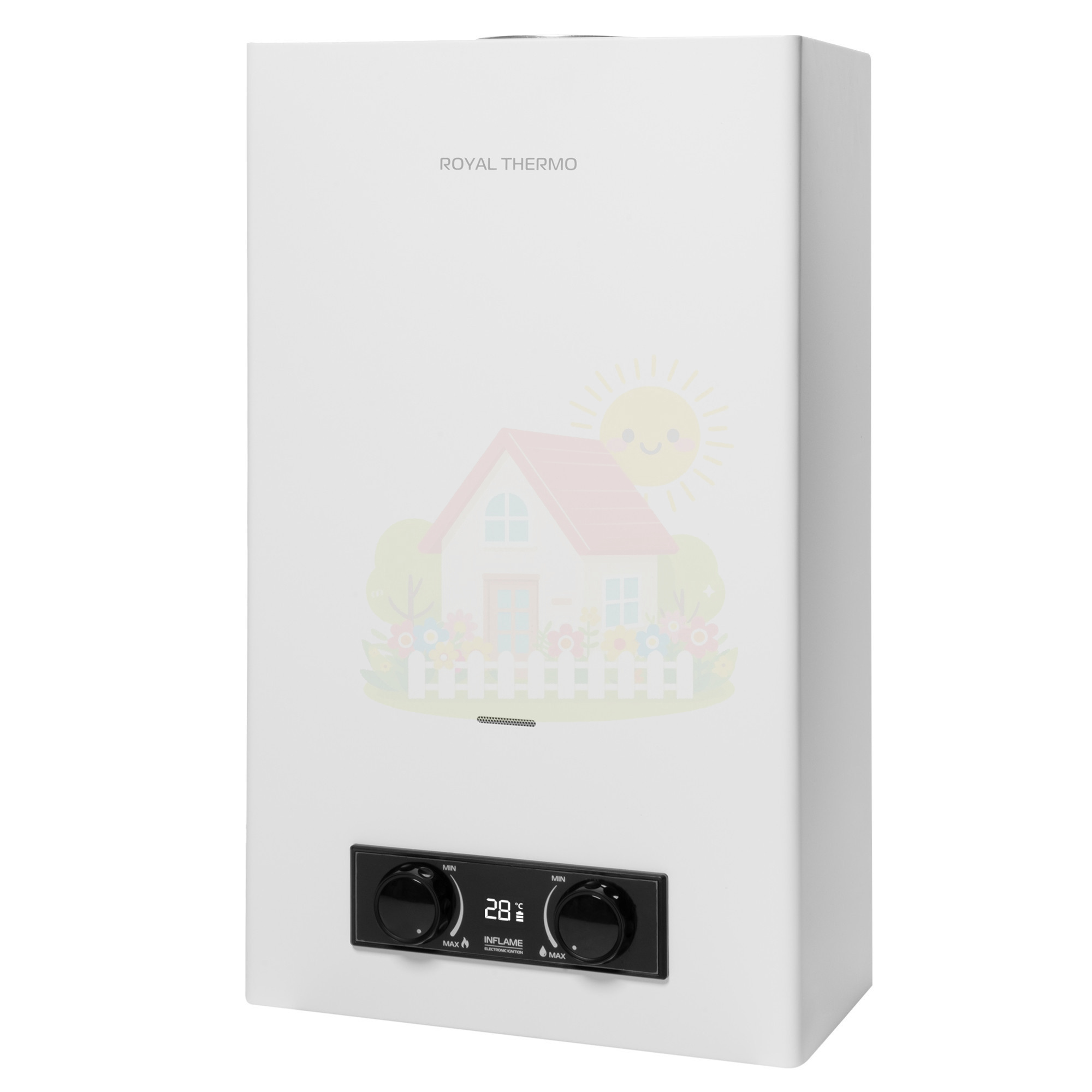 Инженерная сантехника Газовая колонка Royal Thermo GWH 10 Inflame White — детальное фото