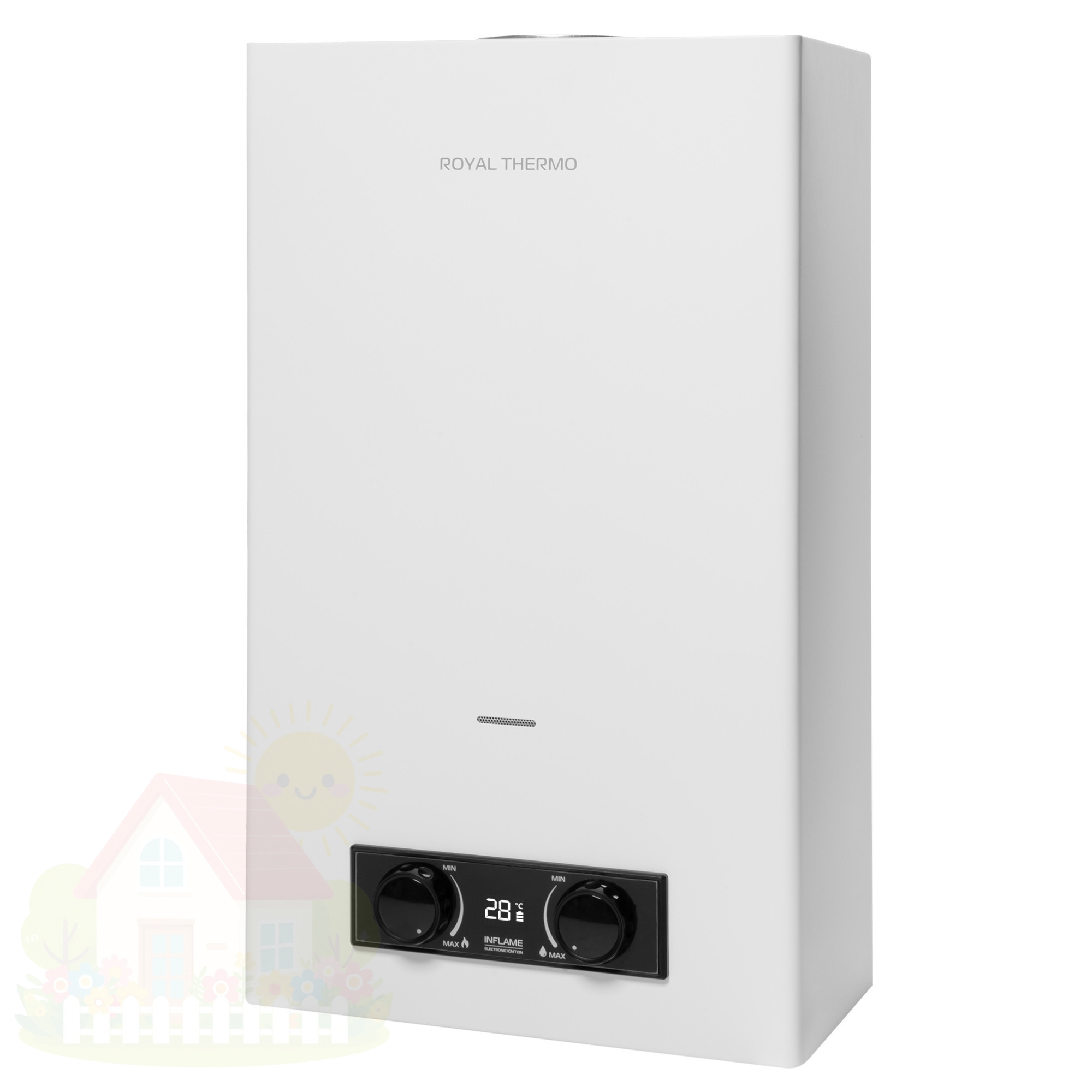 Купить Газовая колонка Royal Thermo GWH 10 Inflame White — фото товара в каталоге