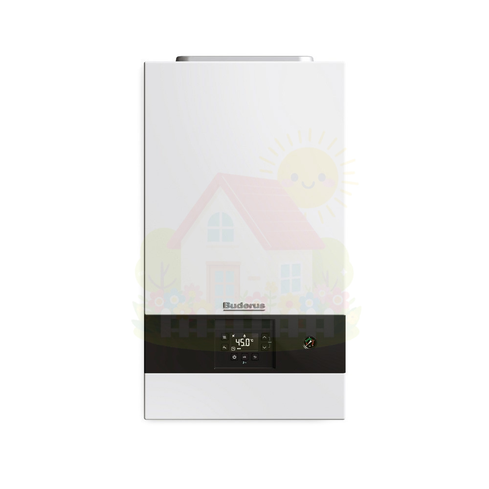 Инженерная сантехника Настенный конденсационный газовый котел Buderus Logamax Plus GB122i-24 T H 24 кВт одноконтурный — детальное фото