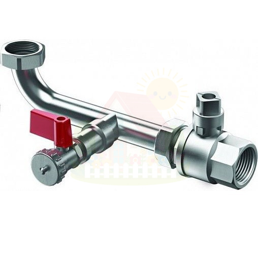 Инженерная сантехника Запорный кран со сливом Reflex AG, R 1 1/4" — детальное фото