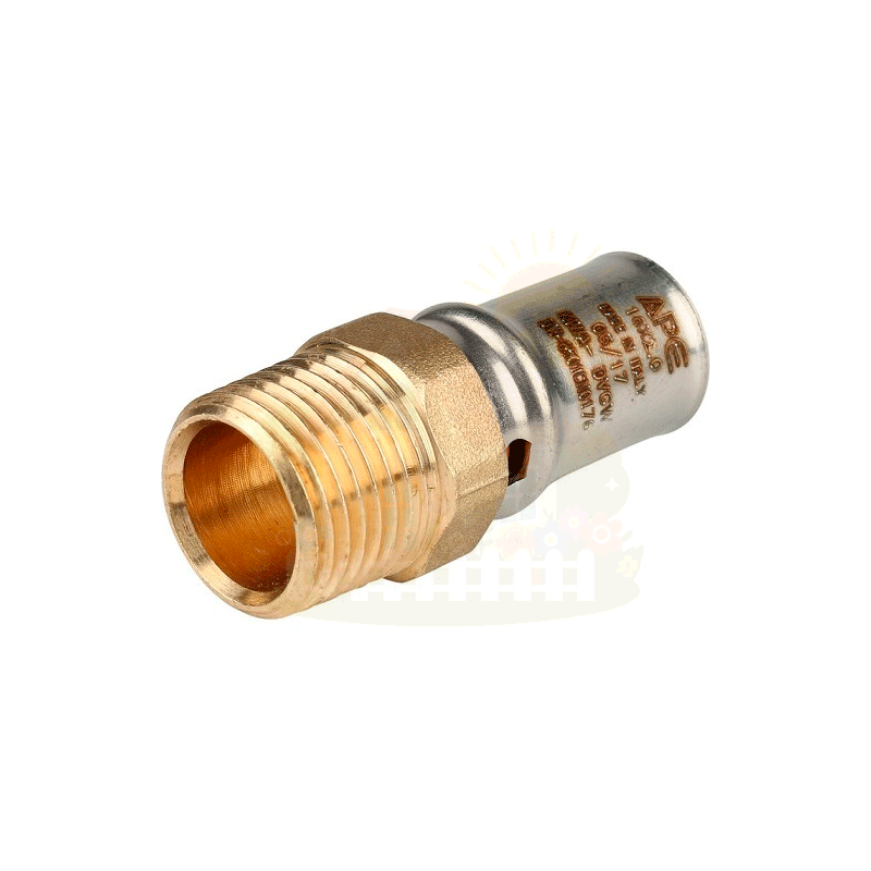 Инженерная сантехника Пресс переходник Stout 16x3/4" с НР резьбой (арт.SFP-0001-003416 ) — детальное фото
