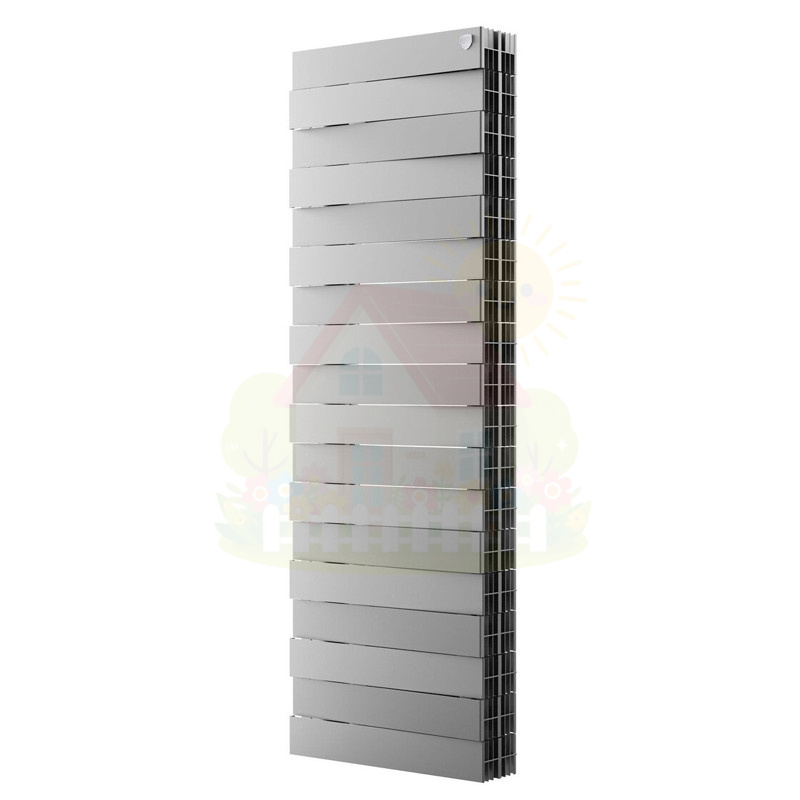 Инженерная сантехника Биметаллический радиатор Royal Thermo PianoForte Tower 300 Silver Satin (18 секций) — детальное фото
