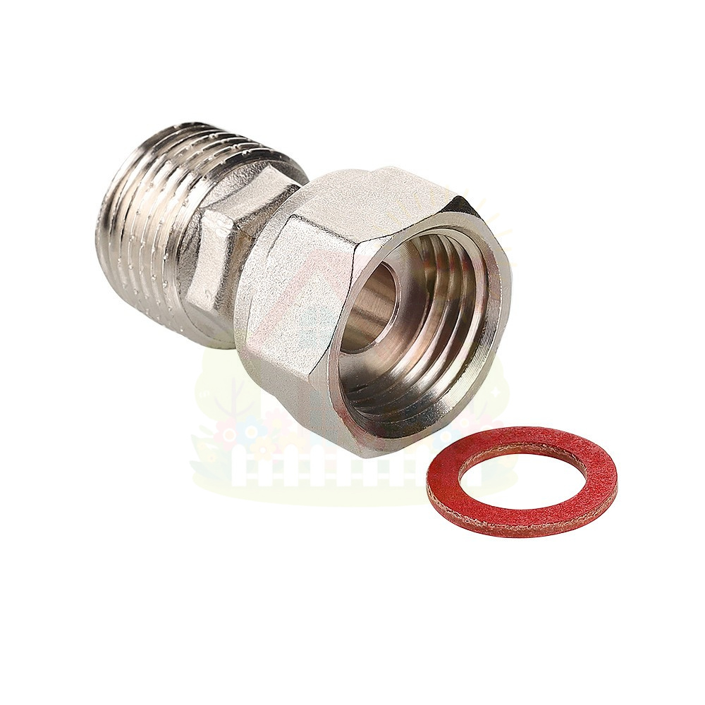 Инженерная сантехника Полусгон Valtec с НГ гайкой НР резьба 3/4"x1/2" мм арт.VTr.613.N.0504 — детальное фото